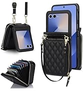Konstreet for Samsung Galaxy Z Flip 7 Case with Card Holder with 8-Card Slots Wallet Case with De...