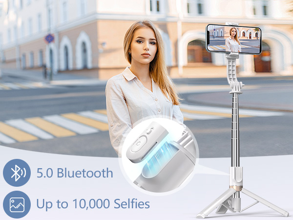 tripod selfie stick with remote