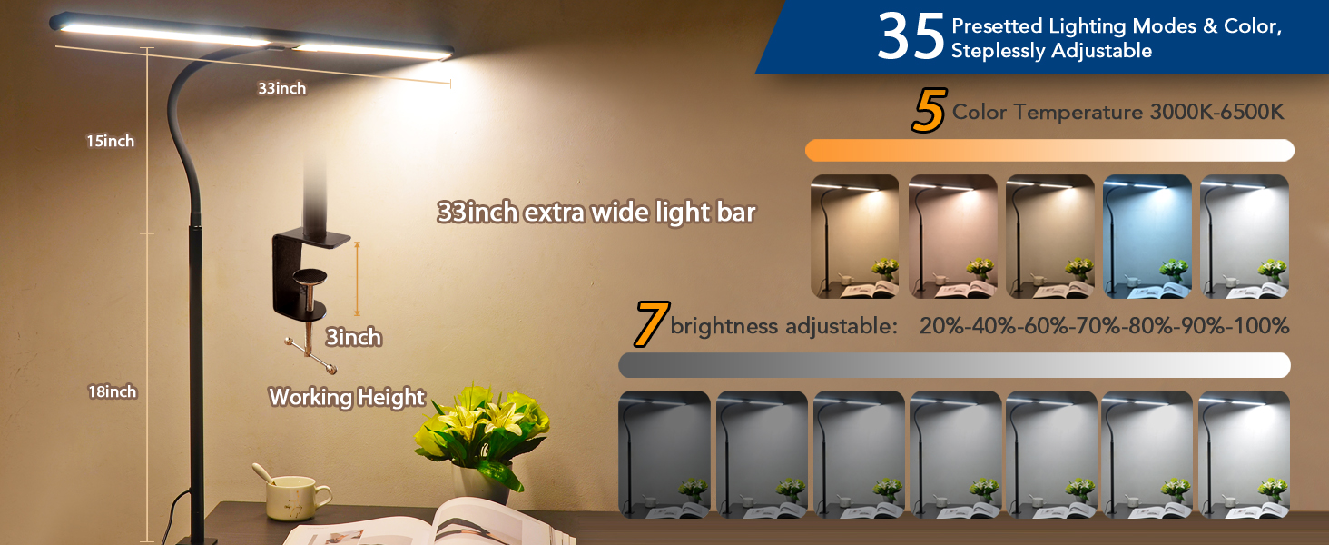 LED Desk Lamp for Office Home