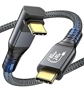 240W USB4 Cable for Thunderbolt 4 Cable,Right Angle 40Gbps Data Transfer 8K@60Hz Video Display 90...