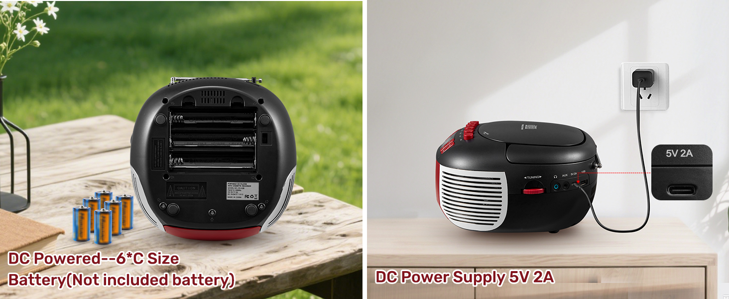 CD and Cassette Player