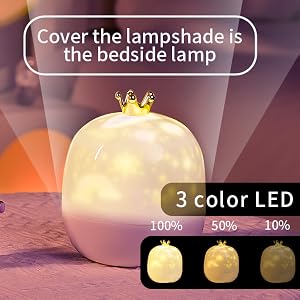  star projector for kids' room with 3 brightness modes and 3 color light