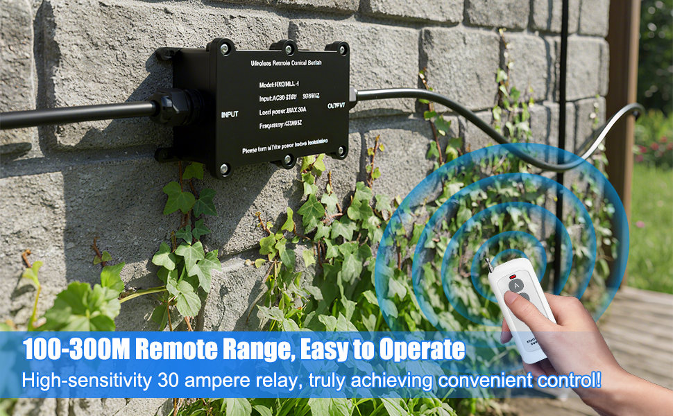 AC110V Weatherproof Remote Power Switch