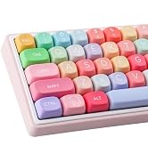 Tsungup PBT MOA Keycaps126 Keys Cute Gummy Bear Rainbow Candy Custom Keycaps 100 Percent Keyboard...