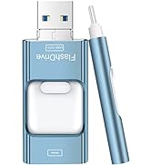 Flash Drive for iPhone 256GB, 4 in 1 USB Type C Memory Stick, Photo Stick External Storage Thumb ...