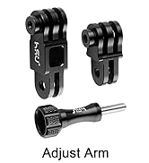 gopro Aluminum Alloy Metal Adjust Arm Straight Joints Mount