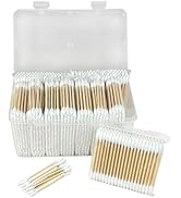 1000 Count Cotton Swabs for Ears, Pointed Double Tips Cotton Buds, Organic Bamboo Cotton Swabs Su...