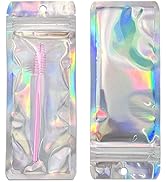 MITOB 100 Pack Clear Mylar Bags 2.36x5.9 inch Resealable Zipper Self Seal Clear Plastic Aluminum ...