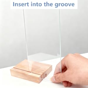 Insert into the groove