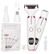 Beanify Electric Razors LED Display for Women Men, 2026 Wet/Dry Lady Electric Shaver,4 in 1 Hair ...