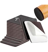 Fursafe&amp;Q Non Slip Furniture Pads - Self Adhesive Rubber Anti Skid Pads Furniture Grippers for Ha...