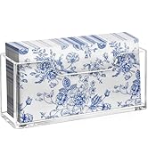 Kordory Acrylic Guest Towel Holder for Bathroom, Clear Waterproof Splashing Vertical Napkin Holde...