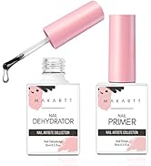 Makartt Nail Dehydrator and Primer Set, Acid Free Air Dry Professional Long-lasting Nail Prep Pri...