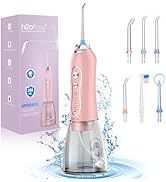 Water Dental Flosser Teeth Cleaner Pick, H2ofloss Cordless Portable Oral Irrigator,5 Mode IPX7 Wa...