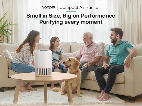 Air Purifiers Home H13 True HEPA Filter 1076 Ft² Pet Hair Odors Pollen Smoke Aroma Quiet 360°Intake