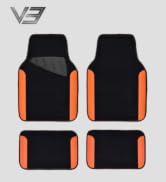 CAR PASS Waterproof Car Floor Mat, Universal Fit Car Mats with Driver Heel Pad, Leather Car Carpe...