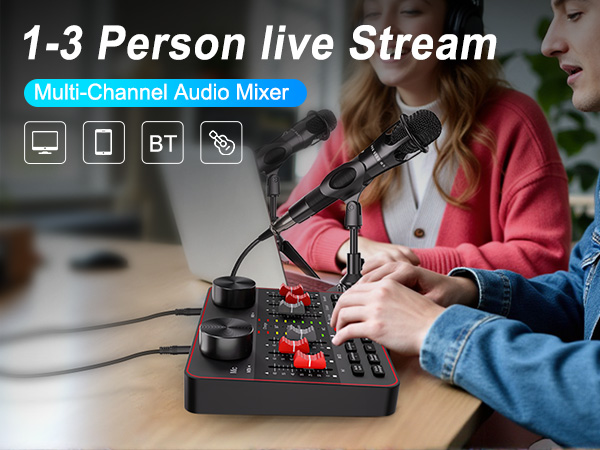 sound board for streaming streaming mixer gaming sound board podcast bundle