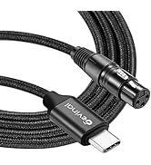 Devinal XLR Female to USB-C Cable, USB tyep-C to Female XLR Recording Cable Cord Connector Adapte...