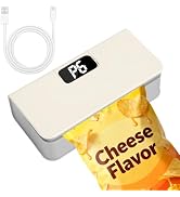 Syaws Mini Bag Sealer,Rechargeable Sealer Machine with LED Power Display,Heat Sealer and Cutter w...