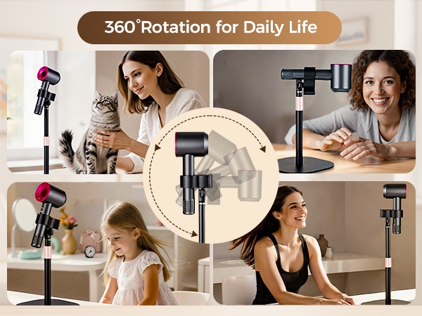height adjustable hair dryer stand