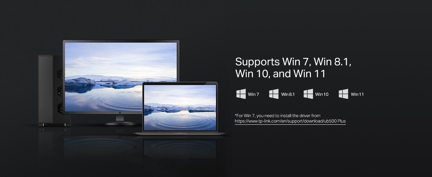 Supports Win 7, Win 8.1, Win 10, and Win 11