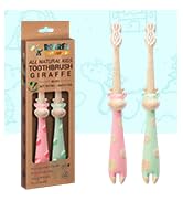 ANPEI ROARex Vegan Friendly All Natural Kids Toothbrush Made from Plants – Sweet Baby Giraffe