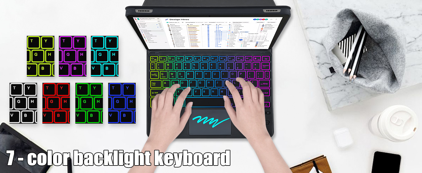 HD 10/10 Plus Keyboard Caes-Black-2