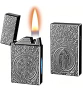 NINSI Smart Kerosene Lighter - 4 Ignition Modes (Voice/Gravity/Airflow/Tap), Loud Click & Soft Fl...