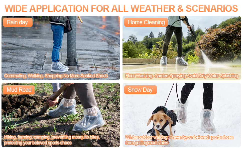 Waterproof Shoe Covers for Rain