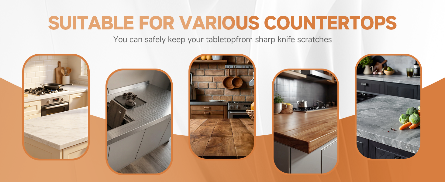 Sykexonm 304 Stainless Steel Cutting Board for Kitchen with Counter Lip &amp;amp; Non-slip Mat