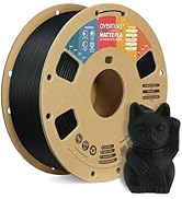 OVERTURE PLA Matte 3D Printer Filament 1.75mm, Matte PLA 1kg Cardboard Spool (2.2lbs), Dimensiona...