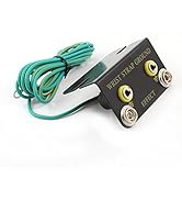 FEITA L Shaped Anti Static Socket Ring Ground Connector with 5.5ft Green Terminal Cable for ESD W...