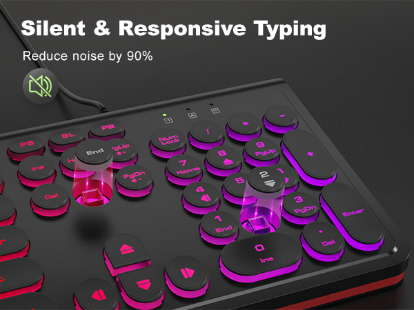 Silent &amp;amp; Responsive Typing