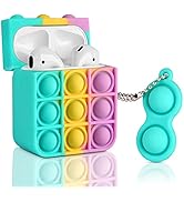 ELOVEN Protective Case with Keychain Compatible with Airpods Charging Case Soft Silicone Cover fo...
