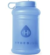 HydroJug - Water Bottle with Straw &amp; Handle - 64 oz Half Gallon Jug - Leak-Resistant - BPA-Free