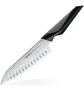 Balamno Santoku Knife, 7 Inch Japanese Kitchen Knife, High Carbon Stainless Steel Santoku Knives ...