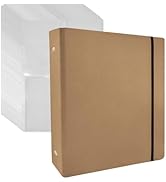MITOB Kraft Paper Seed Storage Organizer Binder with 100 Pockets (3.62x5.19 inch) Seed Packets Br...