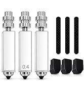 HIKUDIY 3-Pack Hardened Steel Nozzles 0.4mm for Anycubic Kobra X, Quick Swap Integrated Hotend Th...
