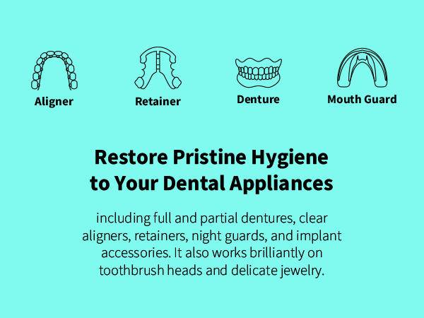 Shinchie SonoShine dental retainer aligner denture cleaner