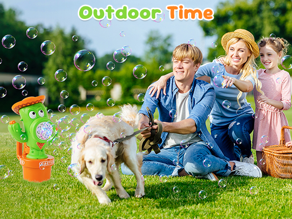 Cactus Bubble Machine for Kids