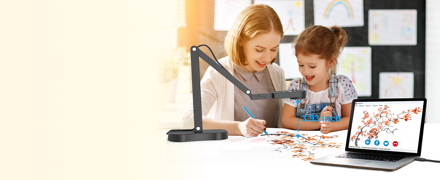 USB document camera teachers classroom teaching 8MP light gift