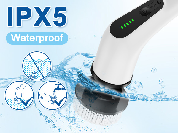 waterproof shower scrubber