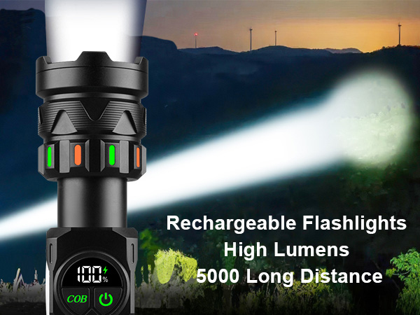 led flashlights high lumens bright flashlight 100000 lumens high powered flashlight magnetic