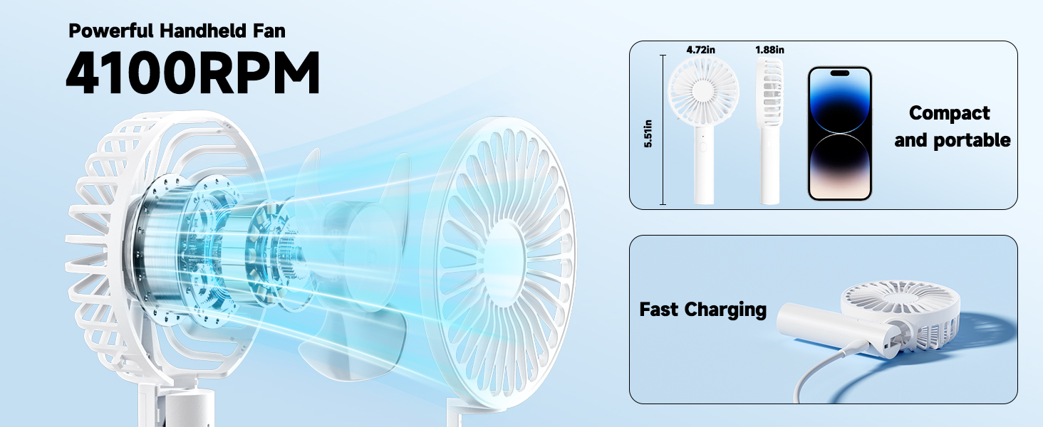 portable fan handheld fan mini fan hand held fan personal fan travel fan portable fan rechargeable