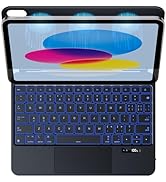 JUQITECH Magic Keyboard Case for iPad 11th Gen (A16, 2025) &amp; 10th Gen (10.9-inch, 2022) with Mult...