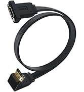 YINGAYOU HDMI Panel Mount Extension 18Gbps Flat HDMI Extension Cable 4K@60Hz Support UHD, HDR, AR...