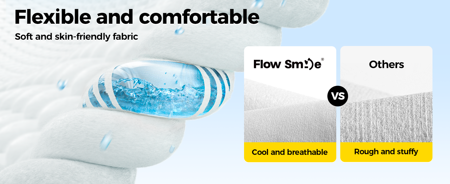 Flexible and comfortable Soft and skin-friendly fabric