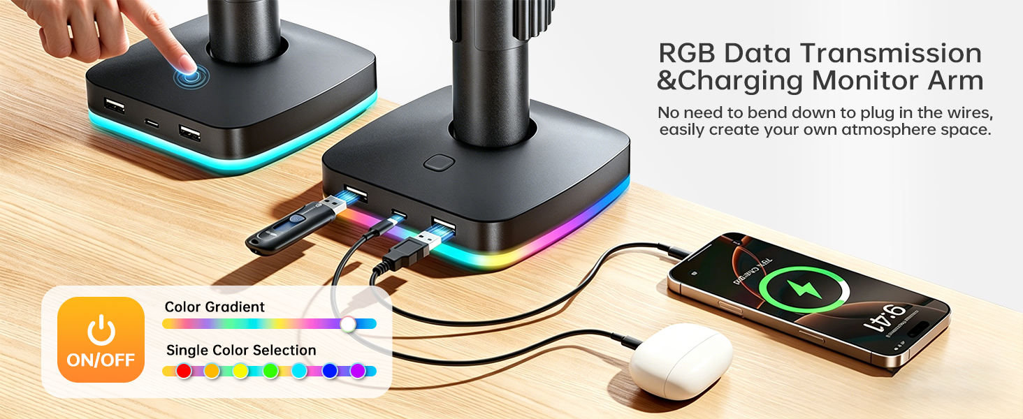 Single RGB Monitor Stand