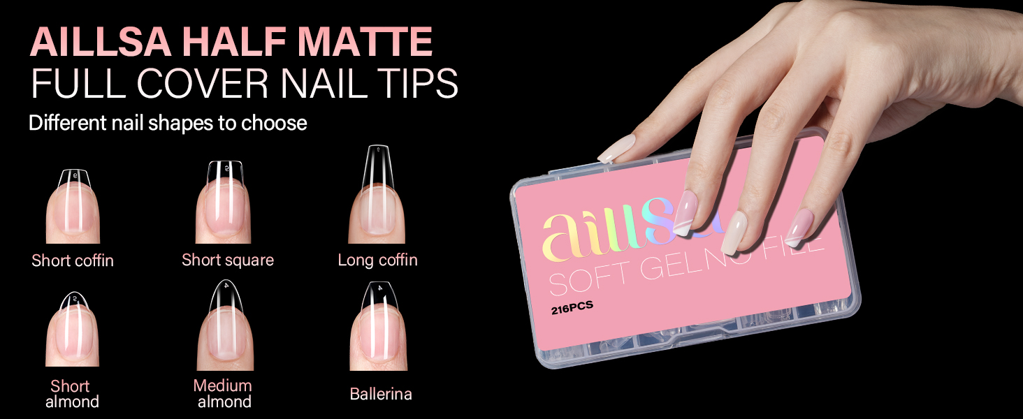 soft gel nail tips