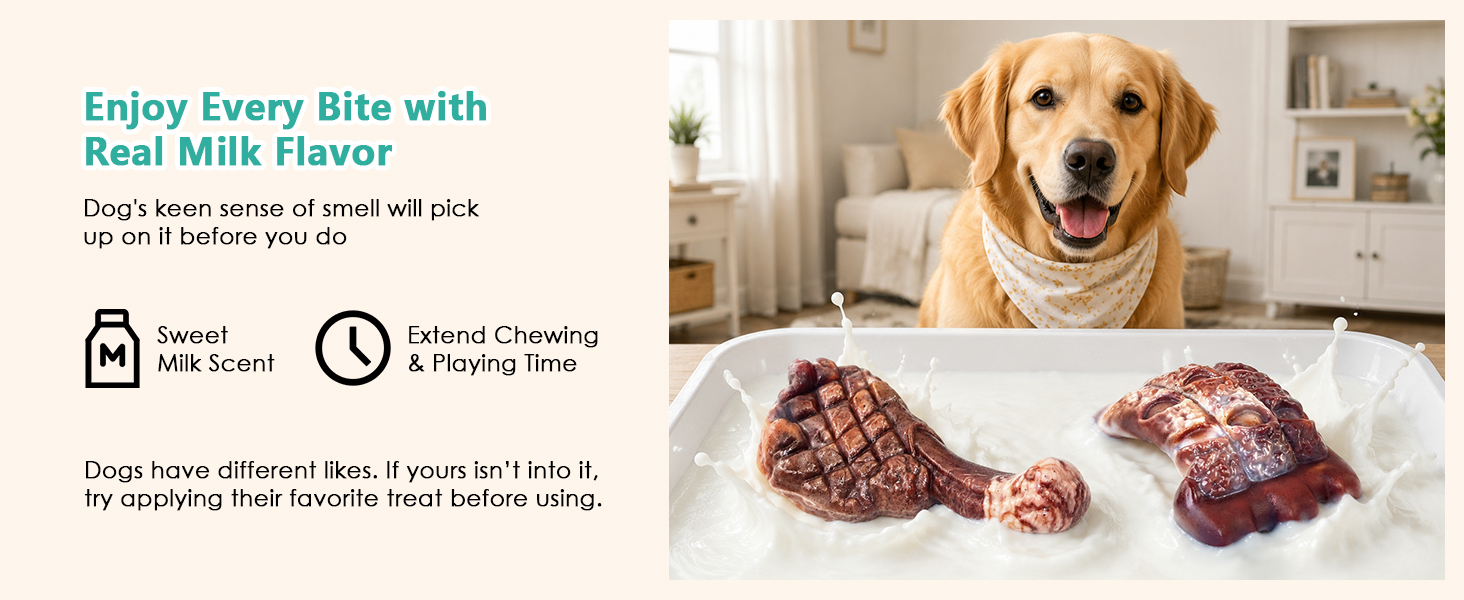 milk flavor dog toys